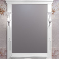 Зеркало Opadiris Риспекто 80 00-00007060 Белое матовое с выключателем