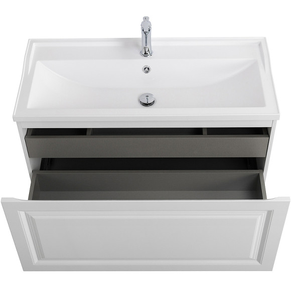 Тумба под раковину Cezares Giubileo 100 GIUBILEO-N-100-1C-SO-BL подвесная Bianco Opaco