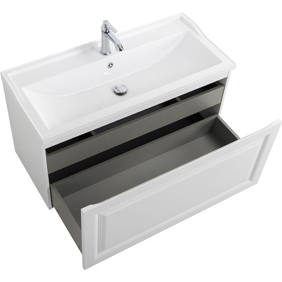 Тумба под раковину Cezares Giubileo 100 GIUBILEO-N-100-1C-SO-BL подвесная Bianco Opaco