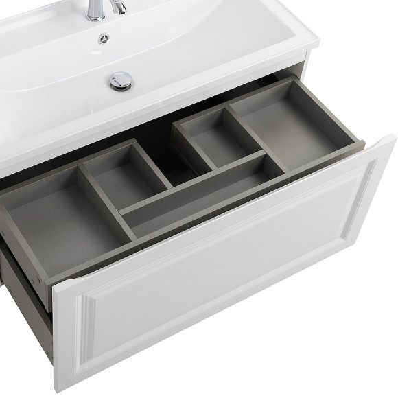 Тумба под раковину Cezares Giubileo 100 GIUBILEO-N-100-1C-SO-BL подвесная Bianco Opaco