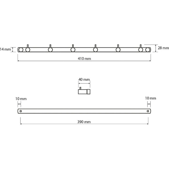 Вешалка для полотенец Bemeta Neo 104606115 Нержавеющая сталь