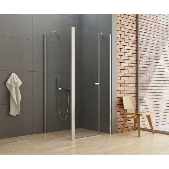 Душевой уголок New Trendy New Soleo Chrome 100х120 K-0702 профиль Хром стекло прозрачное Душевой уголок New Trendy New Soleo Chrome 100х120 K-0702 профиль Хром стекло прозрачное