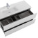 Тумба под раковину Cezares Duet-N 120 L DUET-N-1200-2C-SO-BL-L подвесная Bianco Lucido