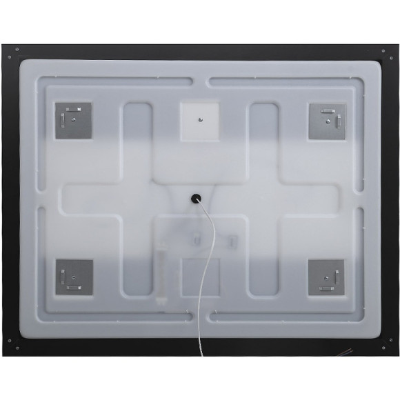 Зеркало BelBagno Kraft 120 SPC-KRAFT-1200-800-SENS-NERO с подсветкой Черное с сенсорным выключателем