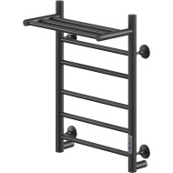 Электрический полотенцесушитель Ника Way-2 60/40 U с полкой Черный матовый