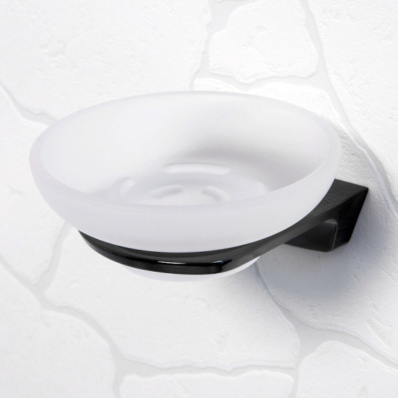 Мыльница WasserKRAFT Glan K-5129 Черная глянцевая Мыльница WasserKRAFT Glan K-5129 Черная глянцевая
