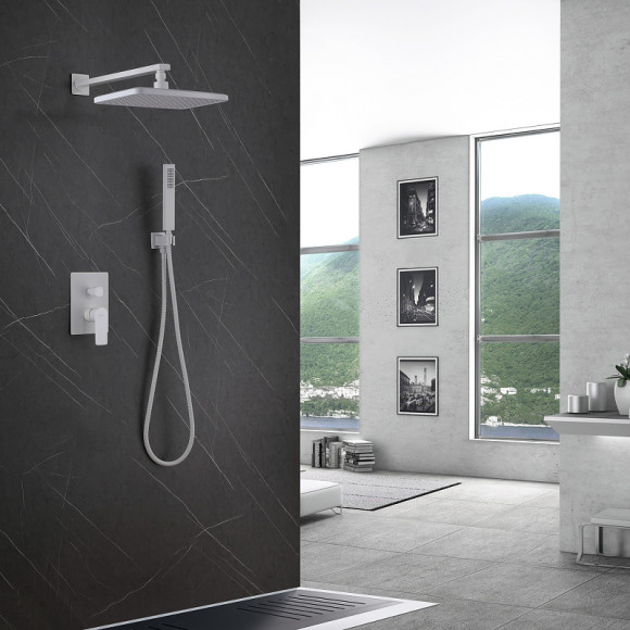 Душевая система Abber Weiss Insel AF8018FW Белая матовая Душевая система Abber Weiss Insel AF8018FW Белая матовая