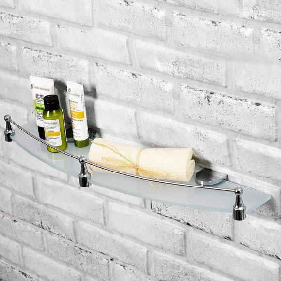 Стеклянная полка WasserKRAFT Kammel K-8344 Хром Стеклянная полка WasserKRAFT Kammel K-8344 Хром