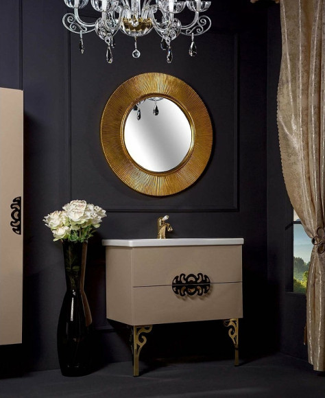 Зеркало Boheme NeoArt Shine 82 528-G light с подсветкой Золото глянец Зеркало Boheme NeoArt Shine 82 528-G light с подсветкой Золото глянец
