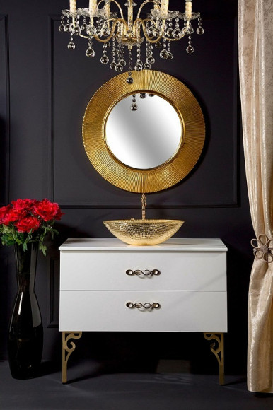 Зеркало Boheme NeoArt Shine 82 528-G light с подсветкой Золото глянец Зеркало Boheme NeoArt Shine 82 528-G light с подсветкой Золото глянец