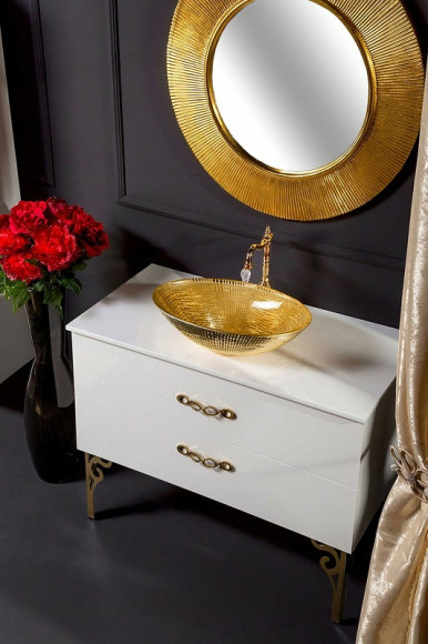 Зеркало Boheme NeoArt Shine 82 528-G light с подсветкой Золото глянец Зеркало Boheme NeoArt Shine 82 528-G light с подсветкой Золото глянец