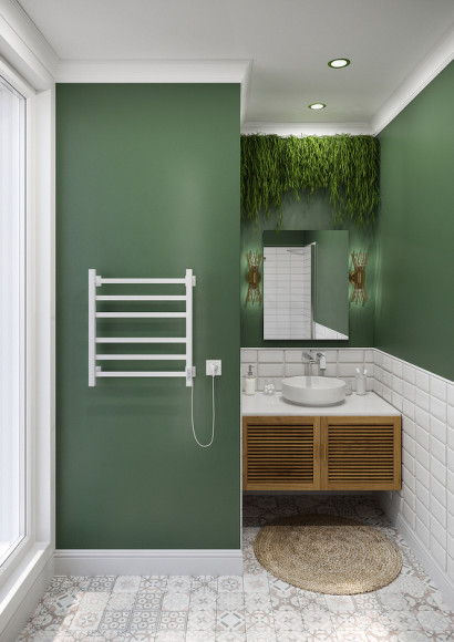 Электрический полотенцесушитель Ника Step-3 60/40 Белый матовый Электрический полотенцесушитель Ника Step-3 60/40 Белый матовый