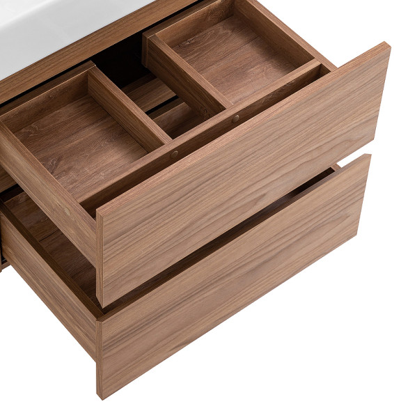 Тумба под раковину Cezares Molveno 46 60 MOLVENO 46-60-2C-SO-NC подвесная Noce Chiaro