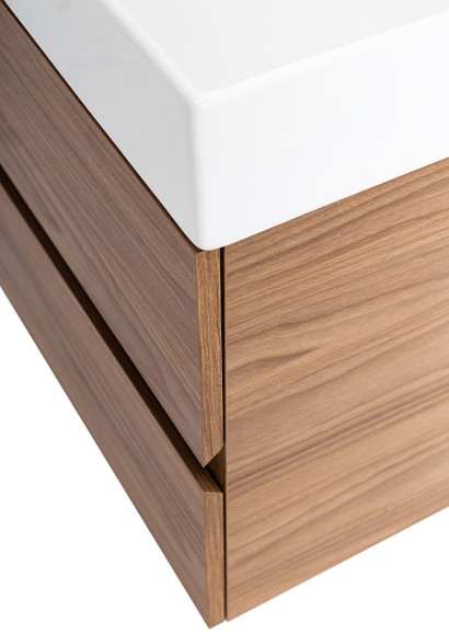 Тумба под раковину Cezares Molveno 46 60 MOLVENO 46-60-2C-SO-NC подвесная Noce Chiaro