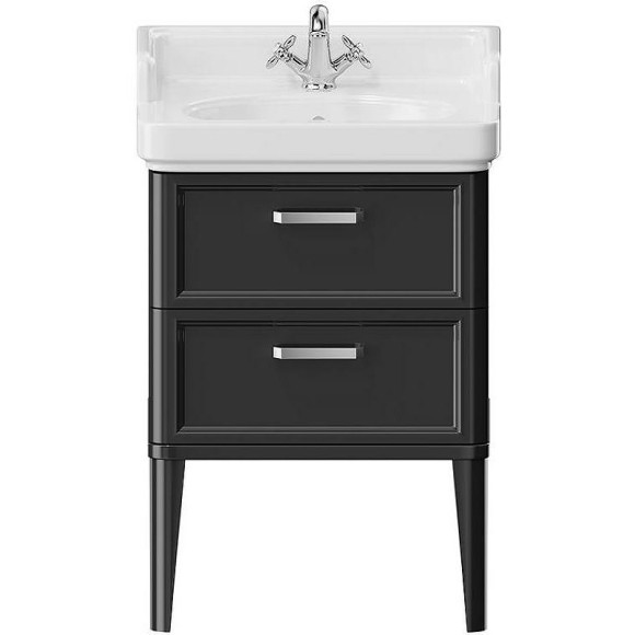 Тумба под раковину Kerama Marazzi Pompei 60 PO.N.60.2\BLK Черная глянцевая
