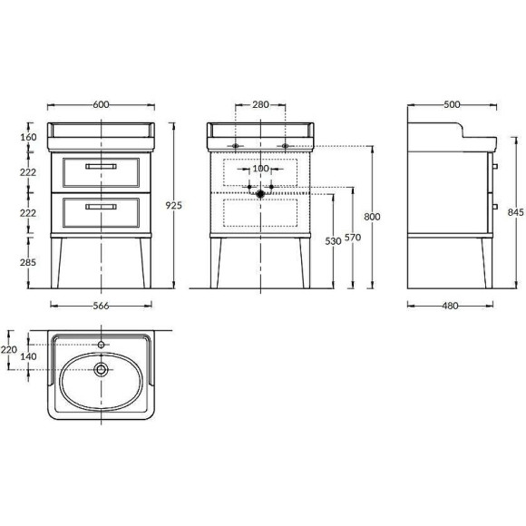 Тумба под раковину Kerama Marazzi Pompei 60 PO.N.60.2\BLK Черная глянцевая Тумба под раковину Kerama Marazzi Pompei 60 PO.N.60.2\BLK Черная глянцевая