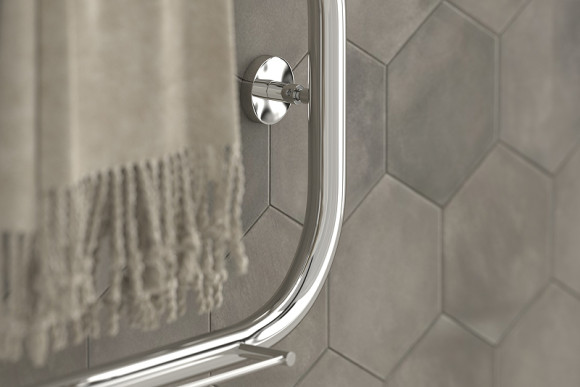 Водяной полотенцесушитель Сунержа П-образный 600х400 00-0004-6040 с двумя полками Хром Водяной полотенцесушитель Сунержа П-образный 600х400 00-0004-6040 с двумя полками Хром