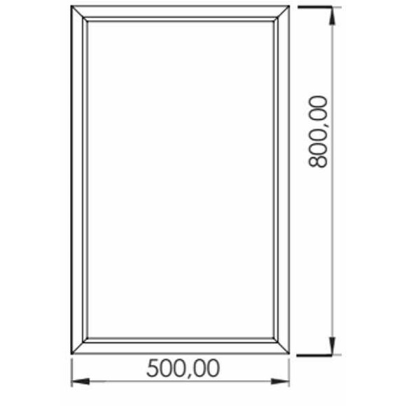 Зеркало Creavit Kayra 50 KY4001.01.MBY с подсветкой Белое