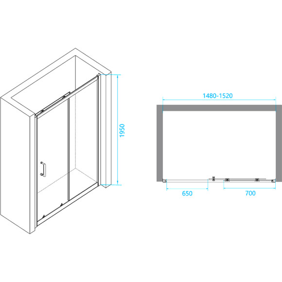 Душевая дверь RGW Passage PA-14 B 150 41081415-14 профиль Черный стекло прозрачное Душевая дверь RGW Passage PA-14 B 150 41081415-14 профиль Черный стекло прозрачное