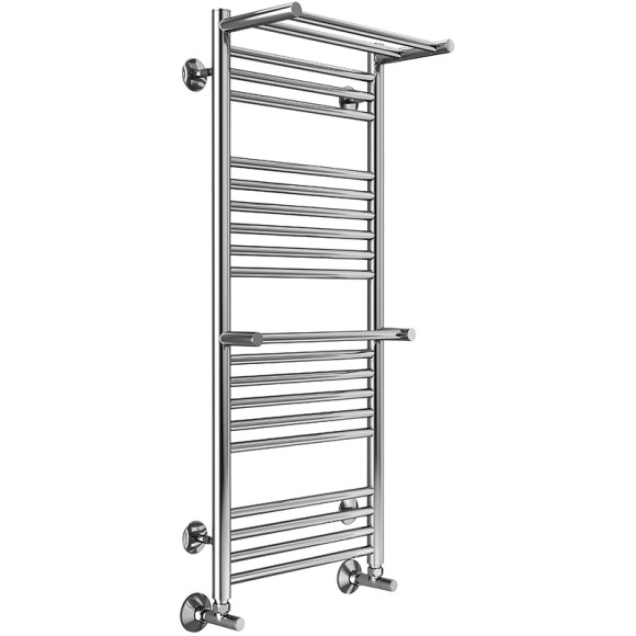 Водяной полотенцесушитель Terminus Аврора П20 400x1010 4660059582153 с полкой Хром Водяной полотенцесушитель Terminus Аврора П20 400x1010 4660059582153 с полкой Хром