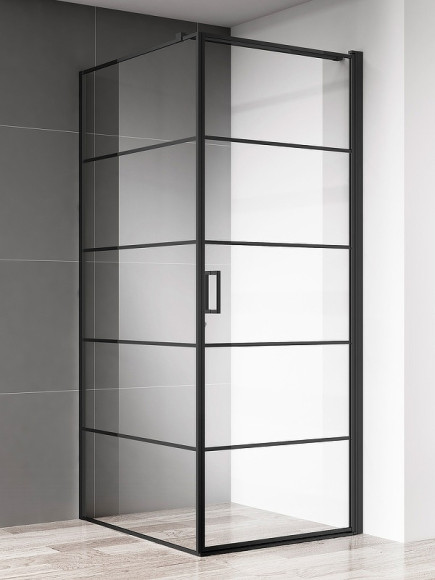 Душевой уголок AQUAme 80x80 R AQM5215-RH-8 профиль Черный матовый стекло прозрачное Душевой уголок AQUAme 80x80 R AQM5215-RH-8 профиль Черный матовый стекло прозрачное