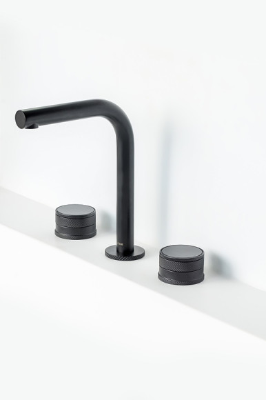 Смеситель для раковины Boheme Prestige 152-B-PR Черный матовый