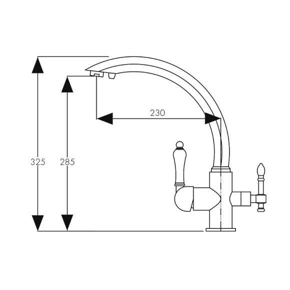 Смеситель для кухни Kaiser Vincent 31244 Хром Смеситель для кухни Kaiser Vincent 31244 Хром