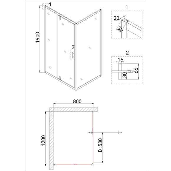 Душевой уголок Niagara Nova 120х80 NG-0220-08 профиль Черный стекло прозрачное Душевой уголок Niagara Nova 120х80 NG-0220-08 профиль Черный стекло прозрачное