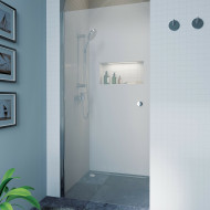 Душевая дверь Koller Pool Waterfall Line QP10 90 профиль Хром стекло рифленое Душевая дверь Koller Pool Waterfall Line QP10 90 профиль Хром стекло рифленое