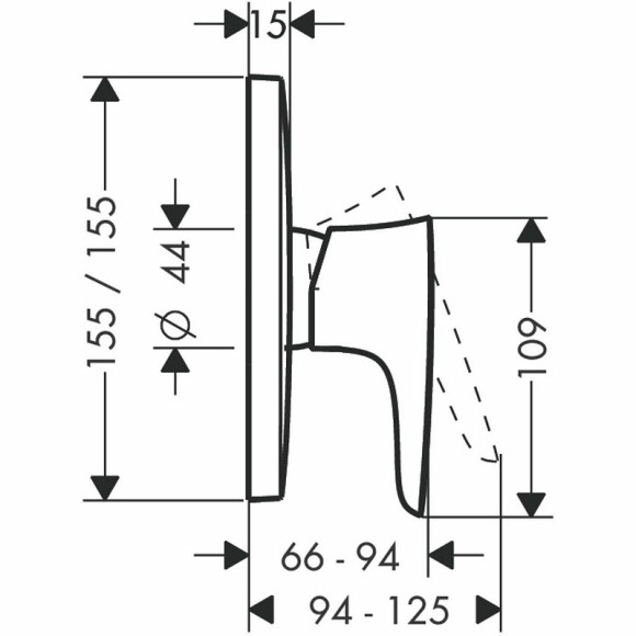 Смеситель для душа Hansgrohe PuraVida 15665000 Хром Смеситель для душа Hansgrohe PuraVida 15665000 Хром