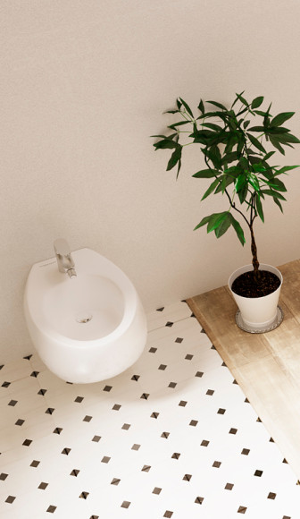 Биде Sanita Luxe Ringo BD.WH/Ringo/C/WHT.G/S1 подвесное Белое