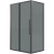 Душевой уголок Grossman Cosmo 130х70 120.K33.02.1370.21.10 профиль Черный матовый стекло тонированное