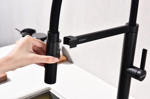 Смеситель для кухни Paulmark Leader Le214101-401 Антрацит