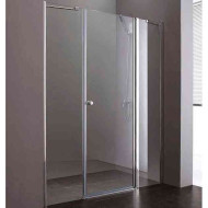 Душевая дверь Cezares Elena 165 ELENA-W-B-13-80+60/30-C-Cr профиль Хром стекло прозрачное