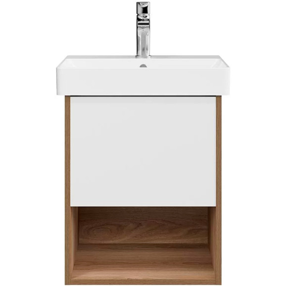 Тумба под раковину Kerama Marazzi Pro 50 PRO.50.1\OLM подвесная Белая матовая Швейцарский вяз Тумба под раковину Kerama Marazzi Pro 50 PRO.50.1\OLM подвесная Белая матовая Швейцарский вяз