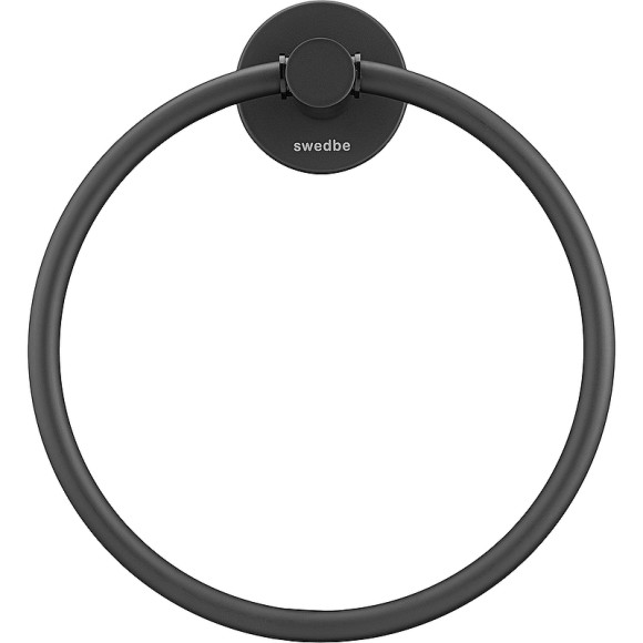 Кольцо для полотенец Swedbe Attribut 9803B Черное матовое Кольцо для полотенец Swedbe Attribut 9803B Черное матовое