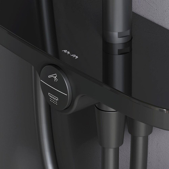 Душевая система AM.PM Like F0780222 Черная матовая Душевая система AM.PM Like F0780222 Черная матовая