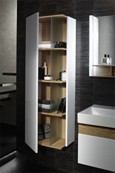 Шкаф пенал Jacob Delafon Terrace 50 L EB1179G-M61 подвесной Мягкий черный