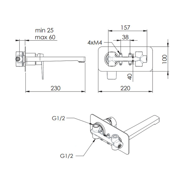 Смеситель для раковины Remer Dream D15L Хром Смеситель для раковины Remer Dream D15L Хром