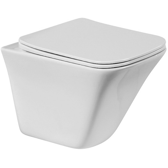 Унитаз BelBagno Marmi BB052CHR/BB132SC подвесной с сиденьем Микролифт