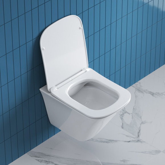 Унитаз BelBagno Marmi BB052CHR/BB132SC подвесной с сиденьем Микролифт Унитаз BelBagno Marmi BB052CHR/BB132SC подвесной с сиденьем Микролифт