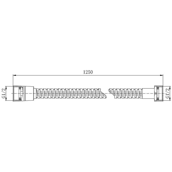 Душевой шланг Aquatek AQ2100MB Черный матовый Душевой шланг Aquatek AQ2100MB Черный матовый