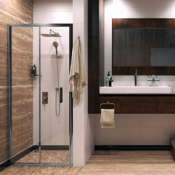 Душевая дверь WasserKRAFT Weser 100 78F12 профиль Хром стекло прозрачное Душевая дверь WasserKRAFT Weser 100 78F12 профиль Хром стекло прозрачное