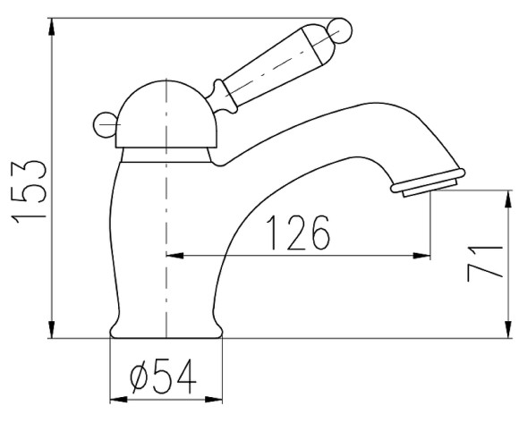 Смеситель для раковины Rav Slezak Labe L026.5SM Бронза Смеситель для раковины Rav Slezak Labe L026.5SM Бронза