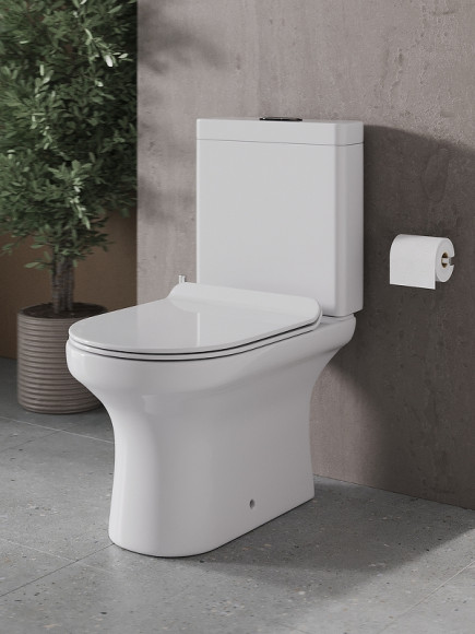 Унитаз компакт Agger AT04000 с бачком и сиденьем Микролифт Унитаз компакт Agger AT04000 с бачком и сиденьем Микролифт