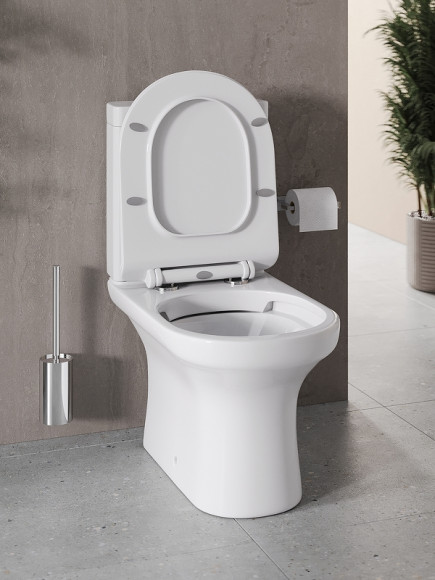 Унитаз компакт Agger AT04000 с бачком и сиденьем Микролифт Унитаз компакт Agger AT04000 с бачком и сиденьем Микролифт