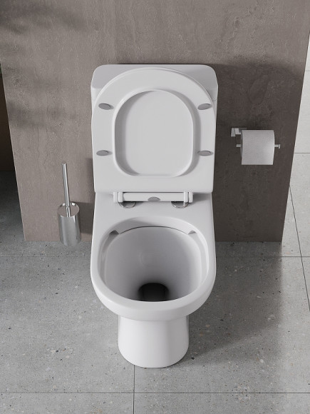 Унитаз компакт Agger AT04000 с бачком и сиденьем Микролифт Унитаз компакт Agger AT04000 с бачком и сиденьем Микролифт