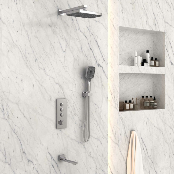 Душевая система Vincea VSFW-433T1CH с термостатом Хром