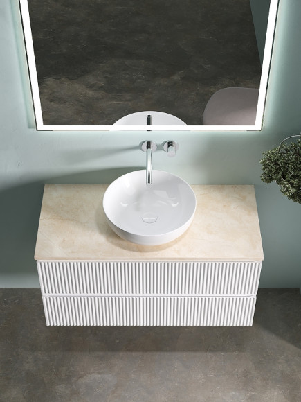 Тумба под раковину Sancos Snob R 100 SNR100W подвесная Bianco