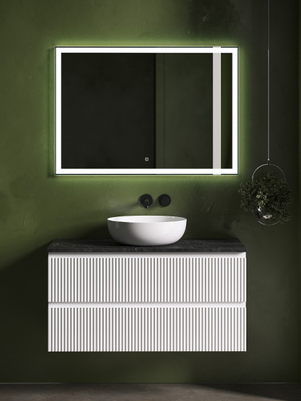 Тумба под раковину Sancos Snob R 100 SNR100W подвесная Bianco